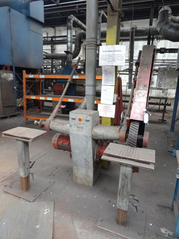 IBS F72780 double ended space save linisher, 7.5kW...