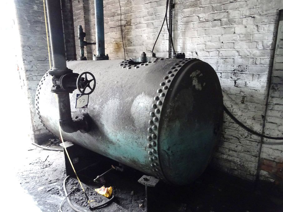 Welded air vessel, 1300mm dia approx, 2500mm long