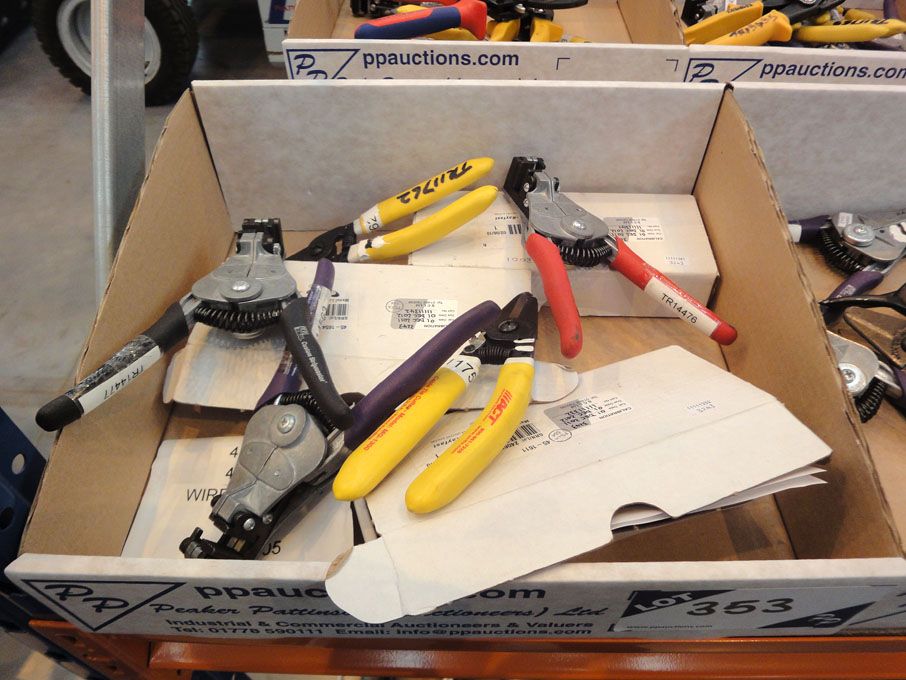 Qty various ACT, Ideal etc wire strippers, cable t...
