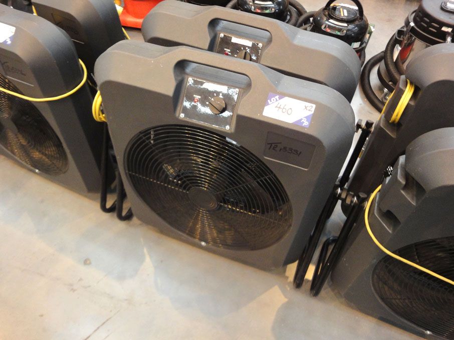2x MB50 industrial floor type fan, 600W 110v, adju...