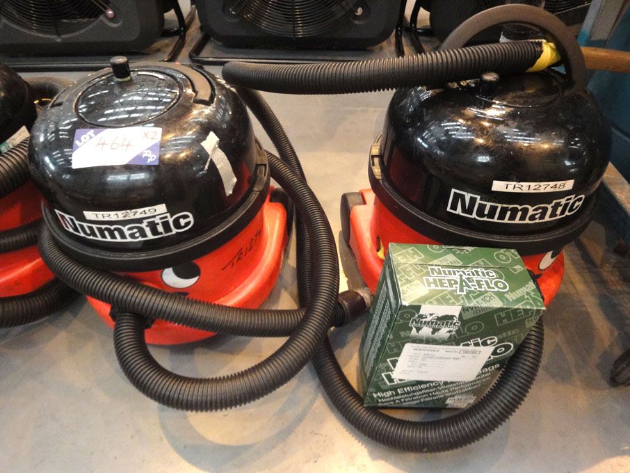 2x Pneumatic NRV200-22 hoovers, 110v, 1200W