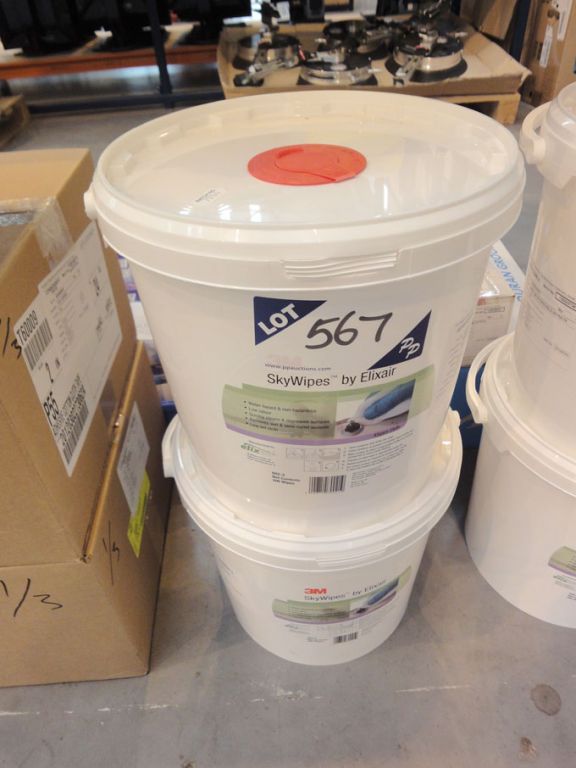 2 tubs (300 per tub) 3M Elixair Sky wipes (boxed &...