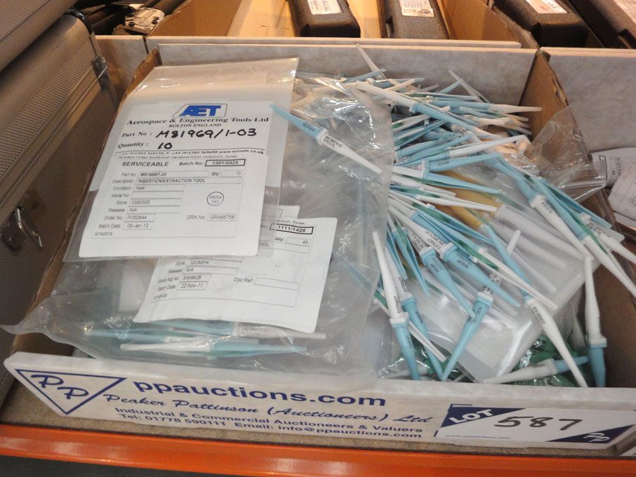 Qty various insertion / extraction tools (unused)