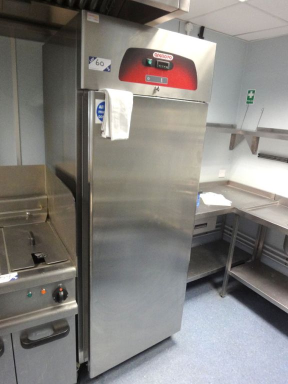 Angelo-Po GD70-0P60 stainless steel upright fridge...