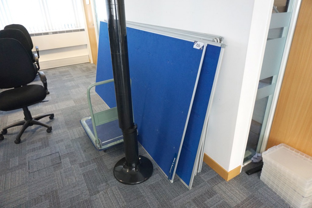 7x various notice boards / white boards, 2400x1200...
