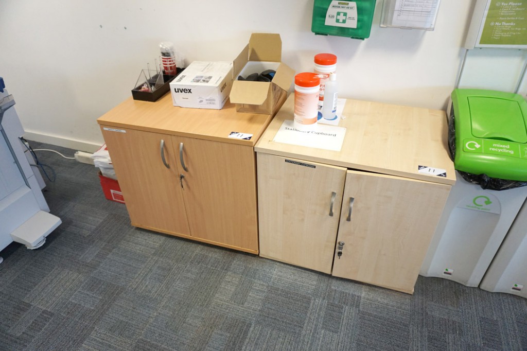 2 door maple storage cupboard, 800x600x700mm, 2 do...