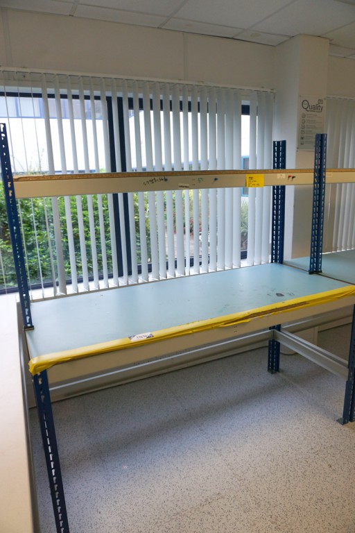Boltless 2 tier racking work bench, 1850x760mm
