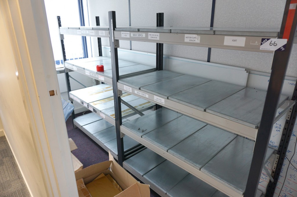 2 bays light duty boltless storage shelving, multi...