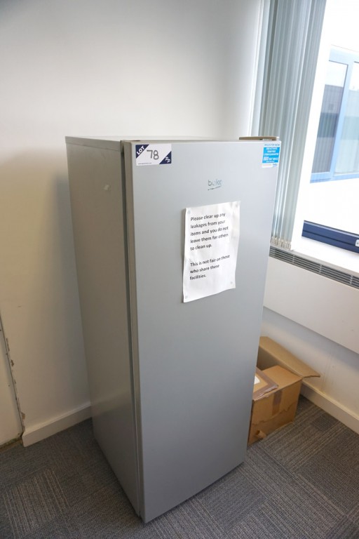 Beko MSG15455 grey upright fridge, 265ltr capacity