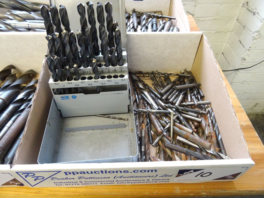 Qty various HSS straight shank twist drills to 13m...