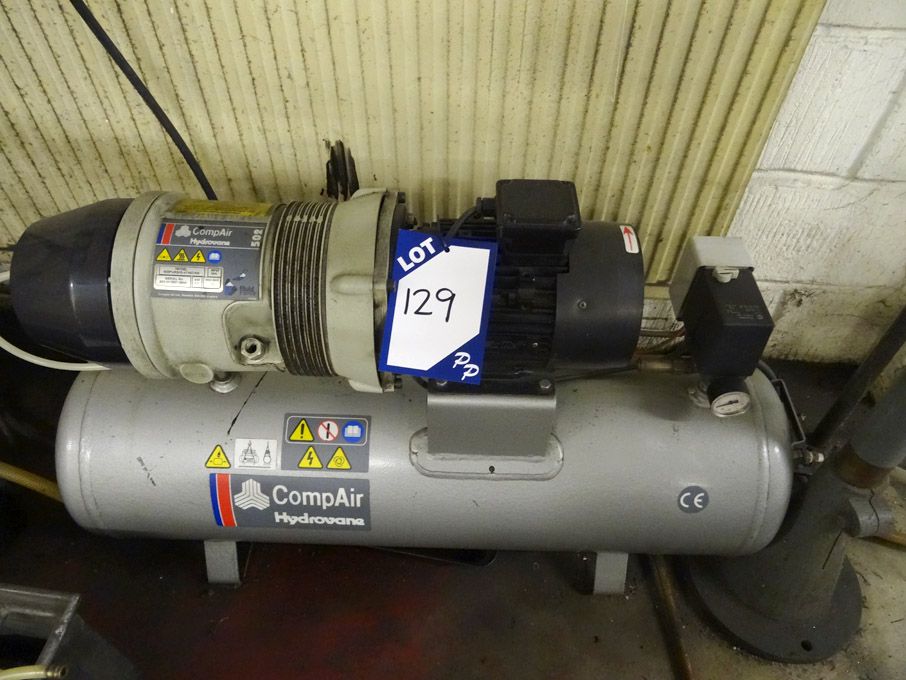 Hydrovane Air 502 compressor on 75ltr air receiver...