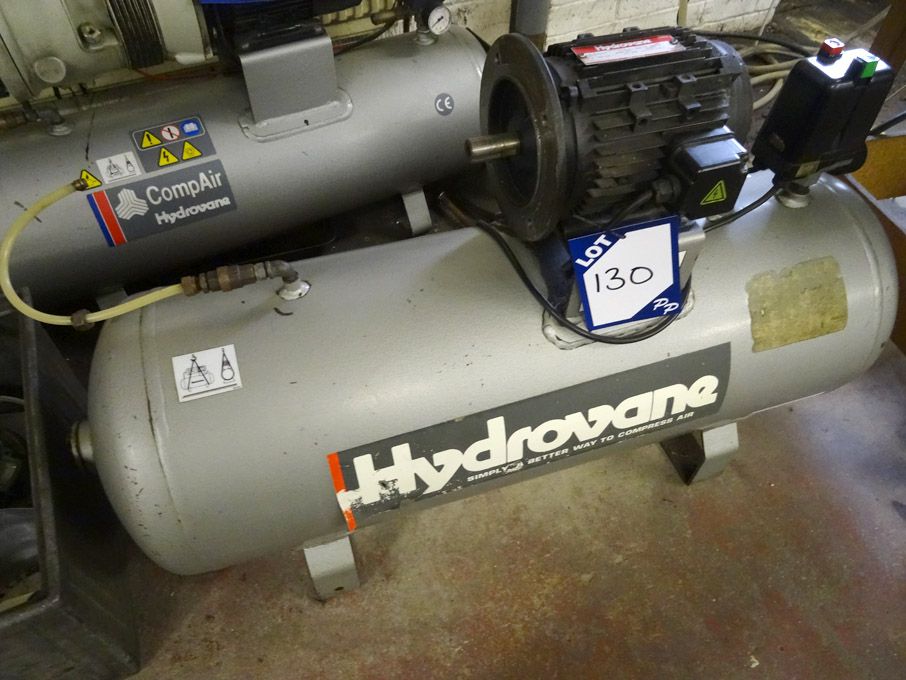 Hydrovane compressor motor on air receiver (1993)...