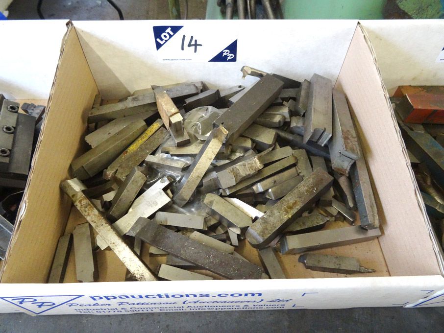 Qty various HSS turning tools