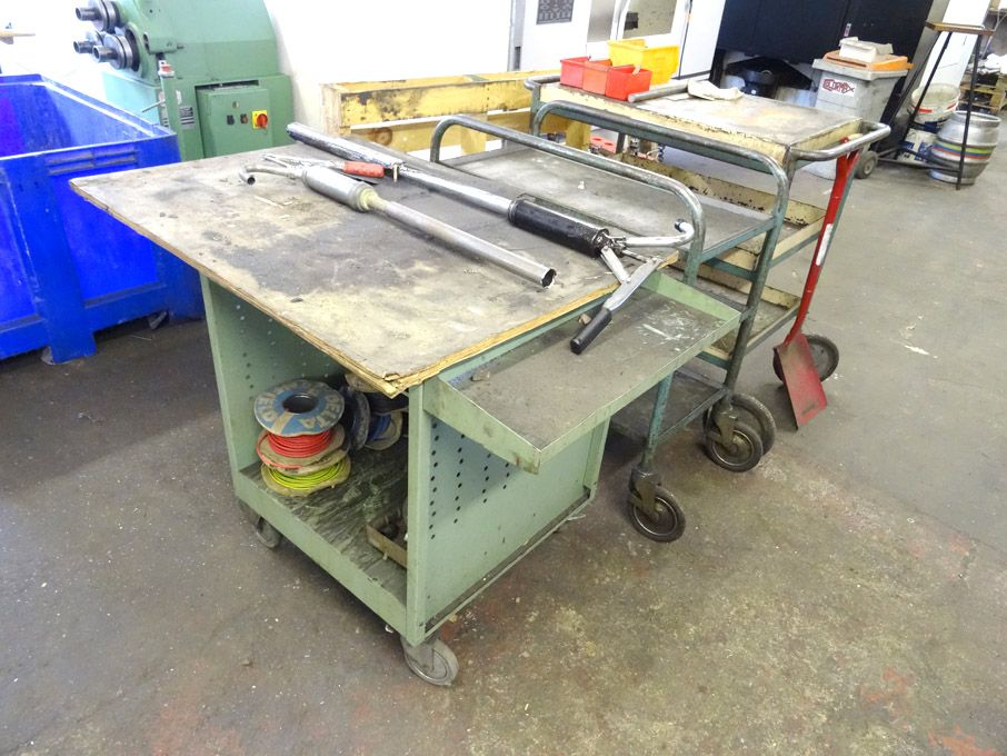 3x multishelf mobile storage trolleys