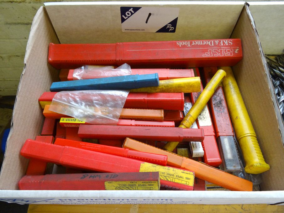 Qty various HSS straight / taper shank twist drill...