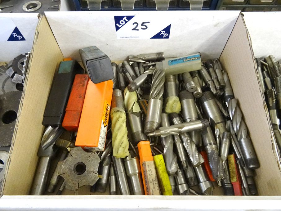 Qty various HSS end mills to 20mm approx
