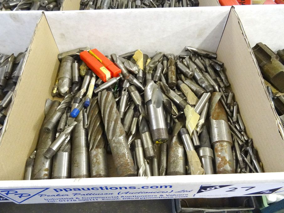 Qty various HSS end mills to 20mm approx