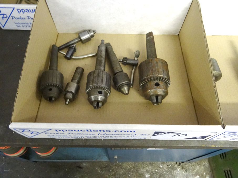 3x Jacobs taper shank drill chucks