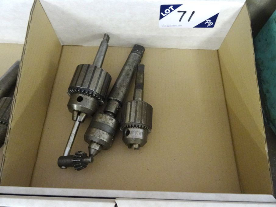 2x Jacobs taper shank drill chucks