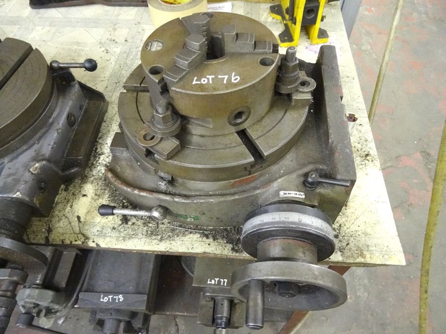 Indexa 250mm rotary table with Pratt Burnerd 160mm...