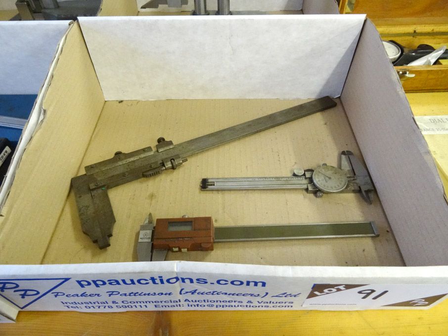 3x various vernier calipers
