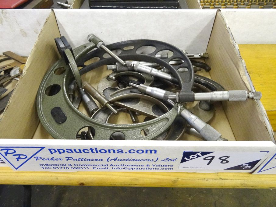 Qty various micrometers to 6-7"