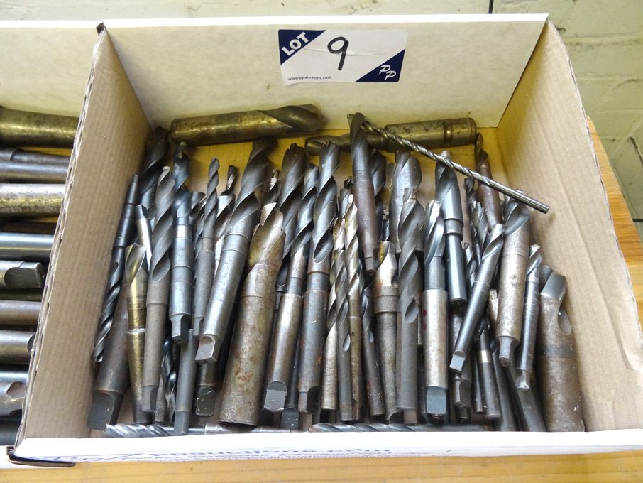 Qty various HSS straight / taper shank twist drill...