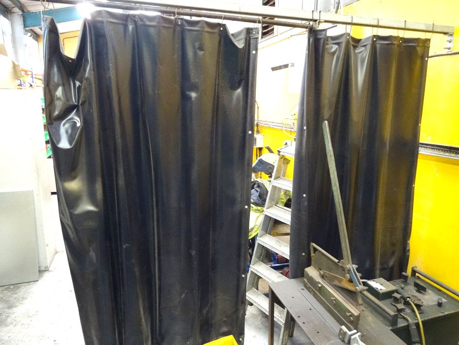 Qty Nederman welding screens, 72x48" approx
