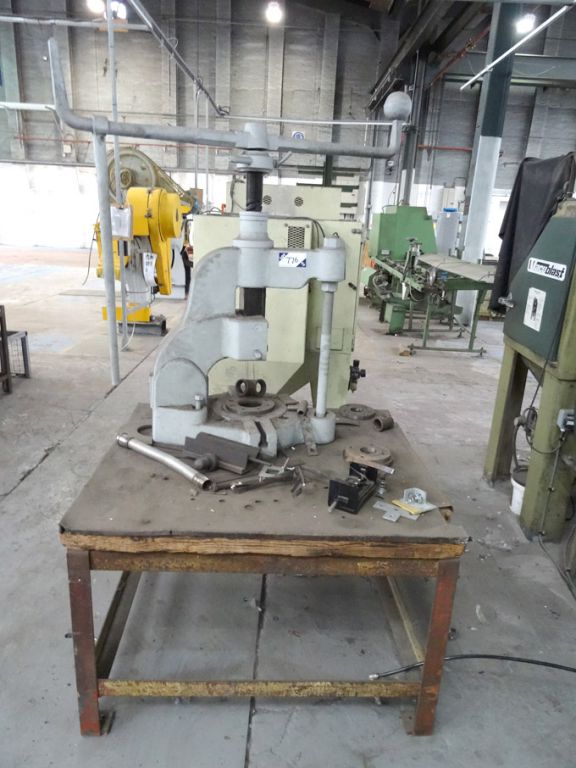 Sweeney & Blocksidge 7" manual fly press on bench