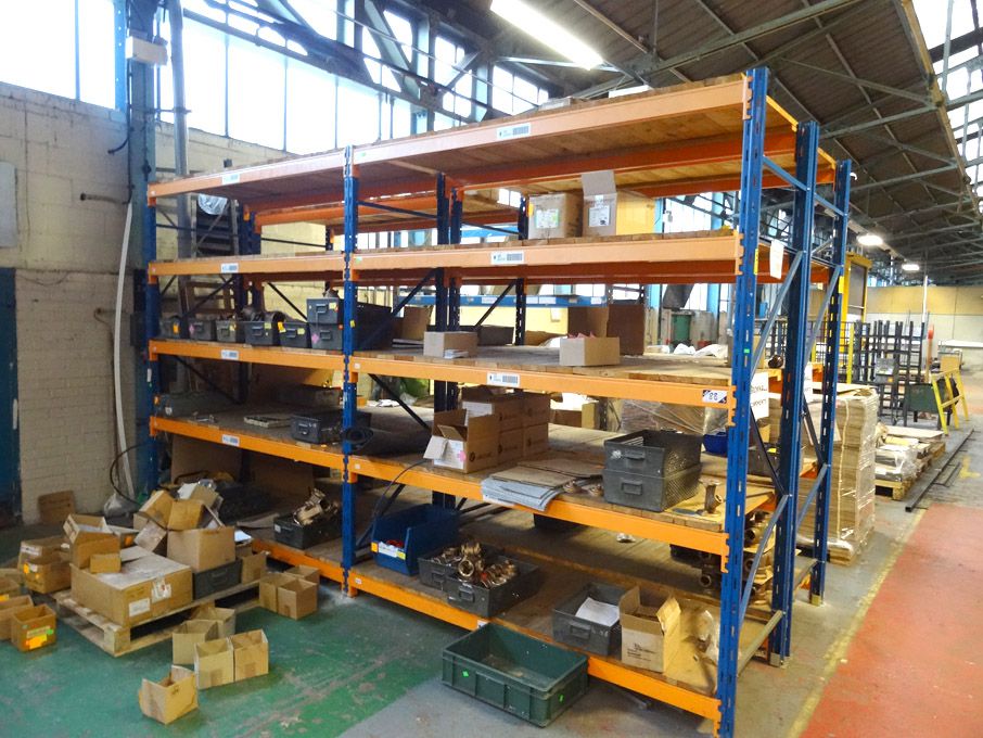 4 bays heavy duty boltless pallet racking, multish...