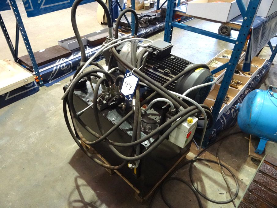 Hydraulic power pack with duplex drive, 11kW