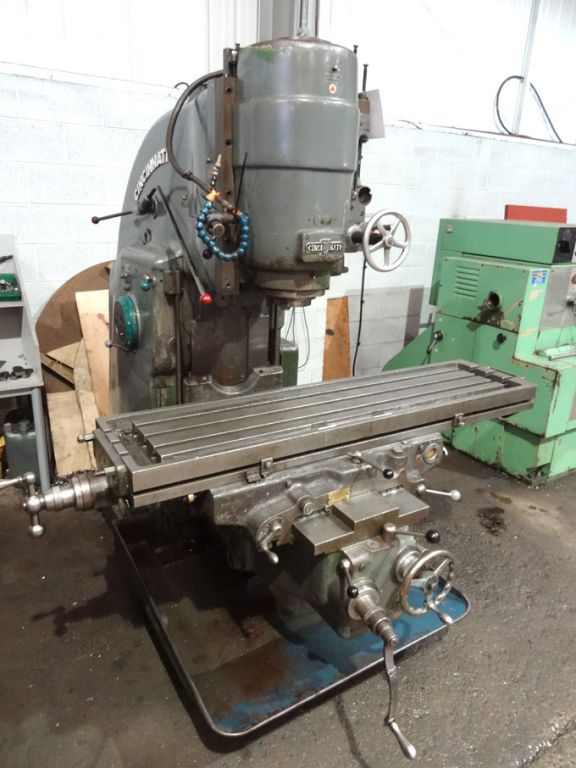 Cincinnati 3V vertical milling machine, 62x15" tab...