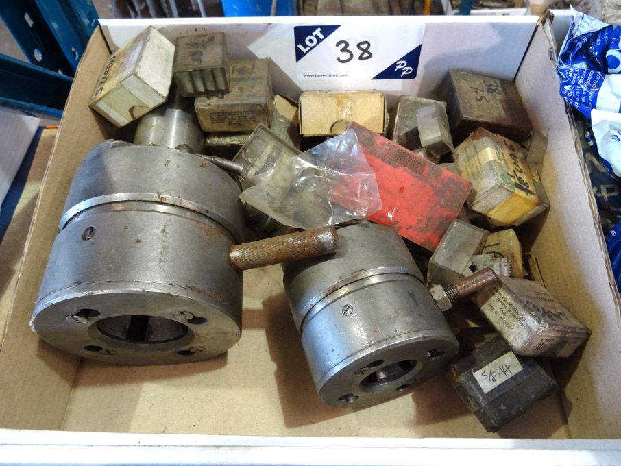 2x die heads with Qty various dies