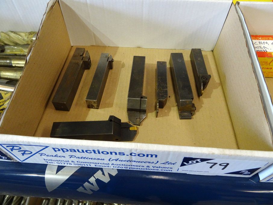 7x Sandvik, Seco etc tip turning tools