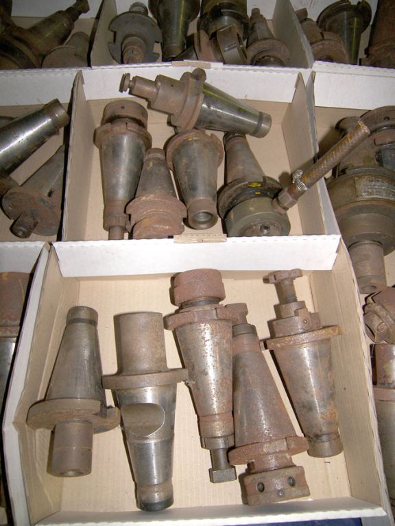 Qty various taper tool holders in 6 boxes