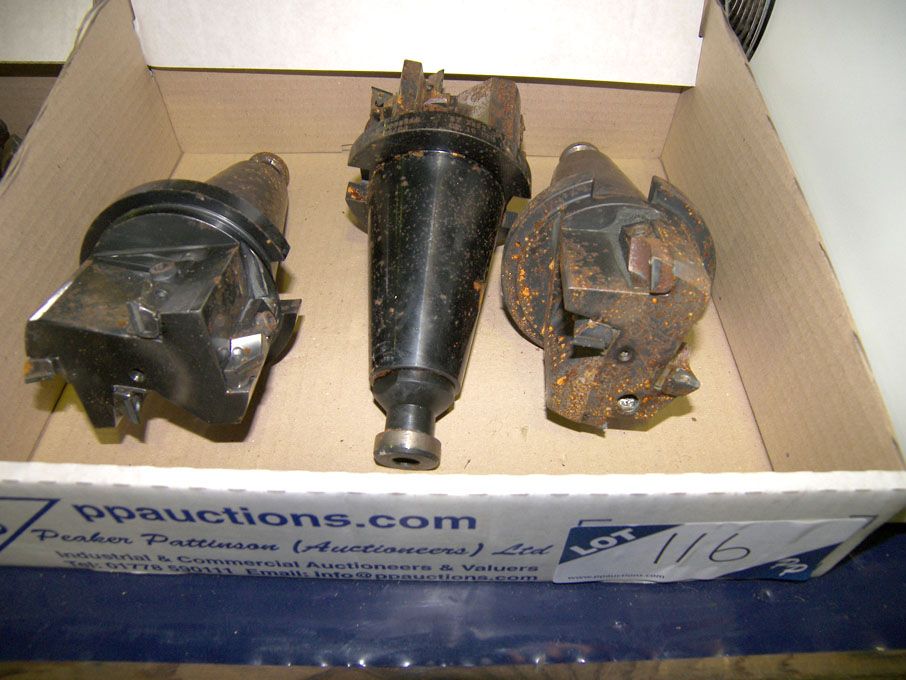 Qty tool holders, tip cutters etc in 3 boxes
