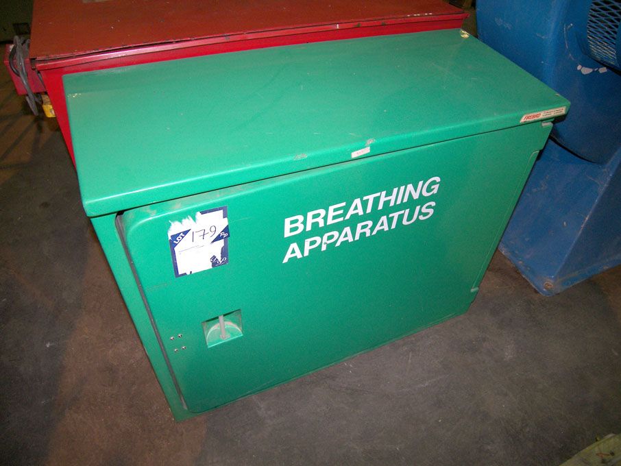 Firebird breathing apparatus in storage cupboard