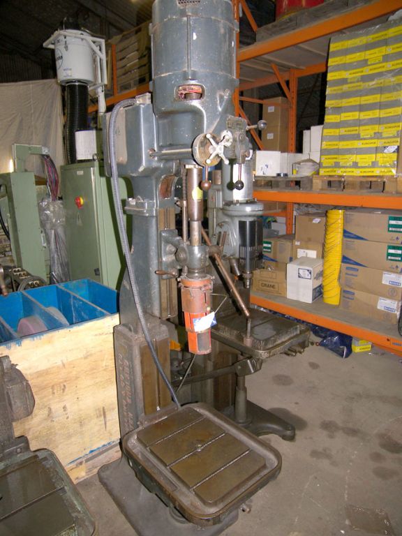 Pollard single spindle pillar drill, 20x16" RF tab...