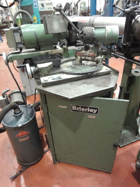 Brierly ZB32 drill grinder on base & coolant,...