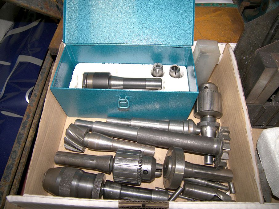 Bridgeport taper Clarkson Autolock, Jacobs drill c...