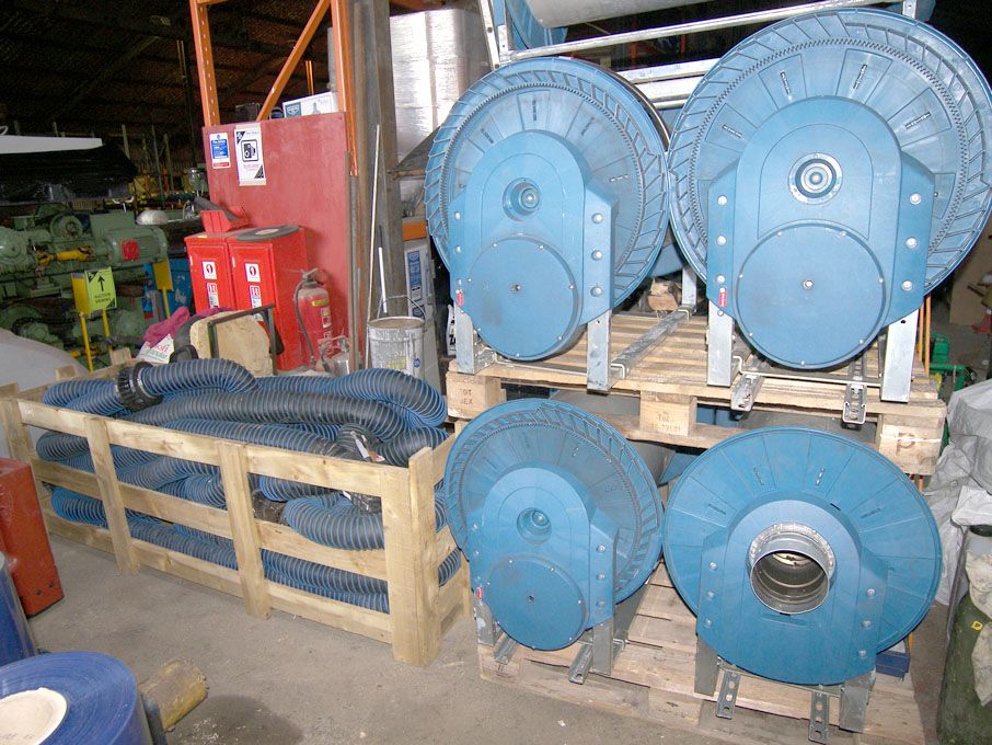 4x Nederman exhaust hose reel spring, 10m long (20...