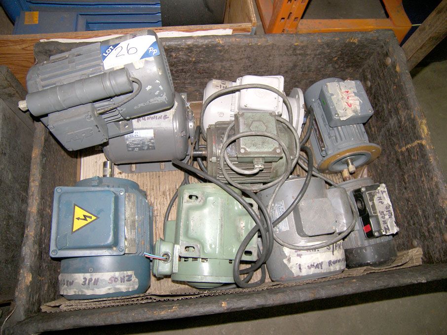 9x Alpack, AER etc motors to 2.2kW in trolley