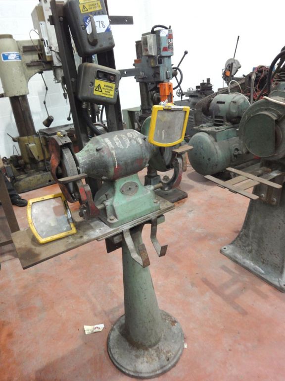 Wolf 8" double ended grinder on base