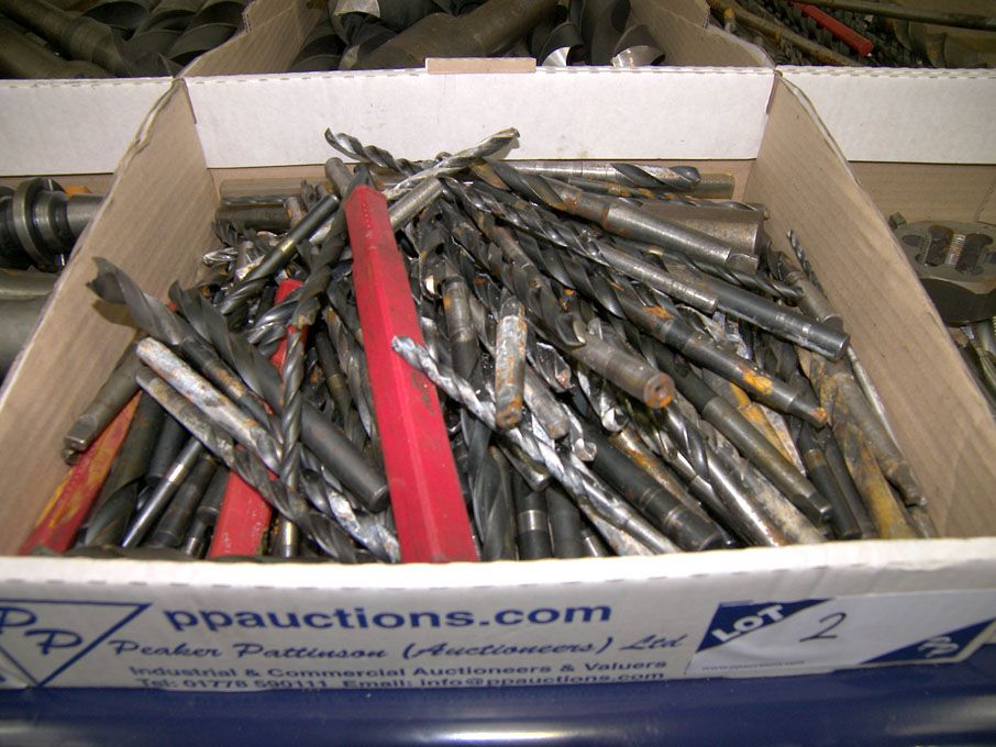 Qty HSS straight shank twist drills to 14.5mm appr...
