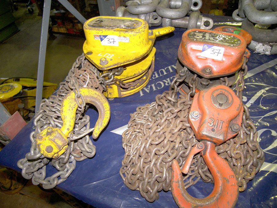 Yale 2 ton & Elephant 3 ton manual chain hoist