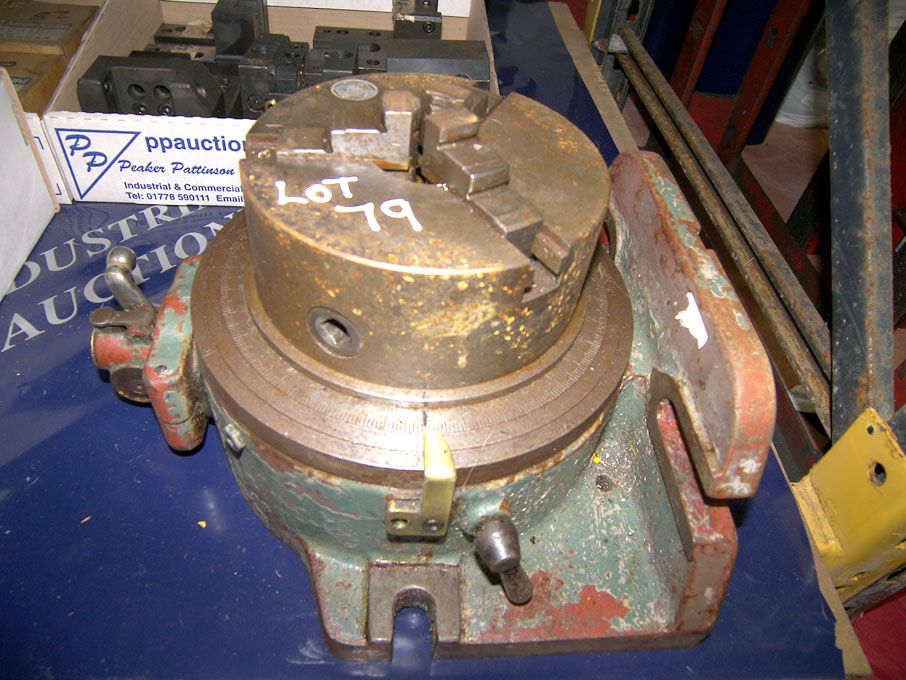 Elliot 160mm 3 jaw chuck on base