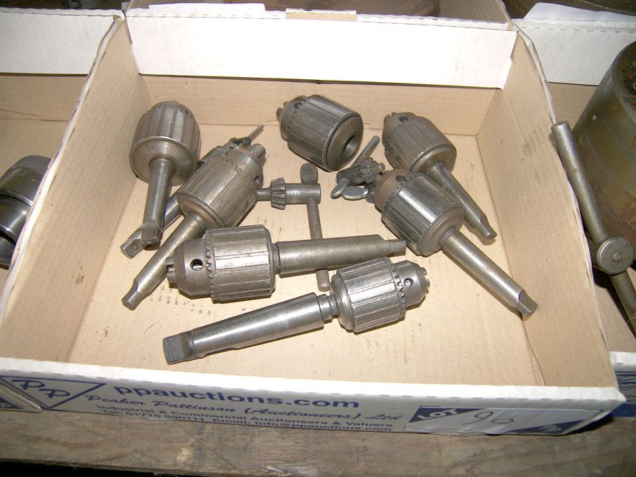 Qty various Jacob drill chucks