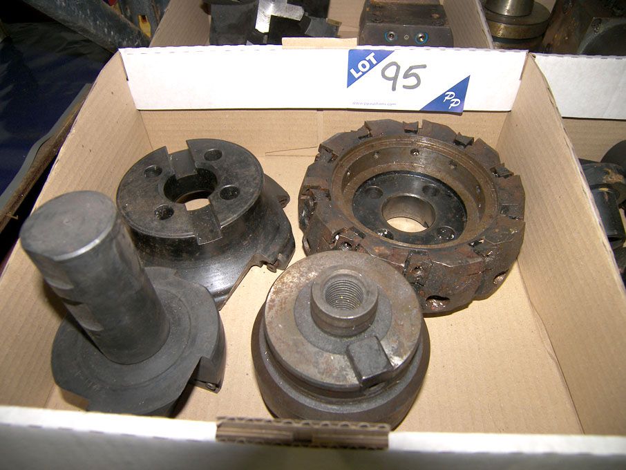 Qty various tip milling cutters