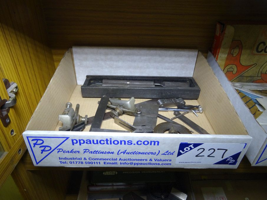 Qty various Engineers tools inc: rulers, protracto...