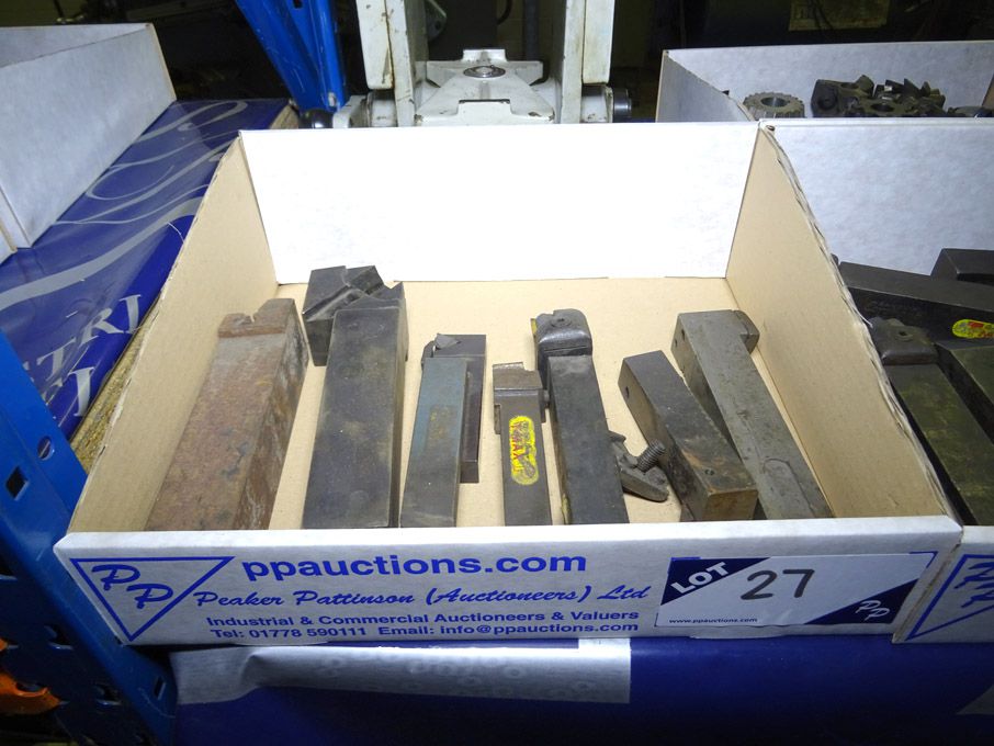Qty various tip turning tools